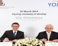 Signing ceremony to Develop The Peninsula Yangon