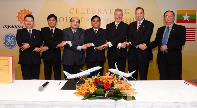 GE Capital Aviation Services (GECAS) to lease 10 New Boeing Aircraft to Myanma Airways