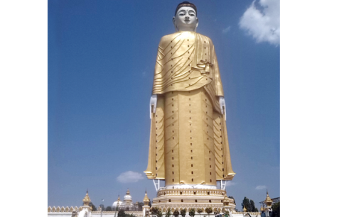 The world’s  largest and tallest  standing Buddha Image