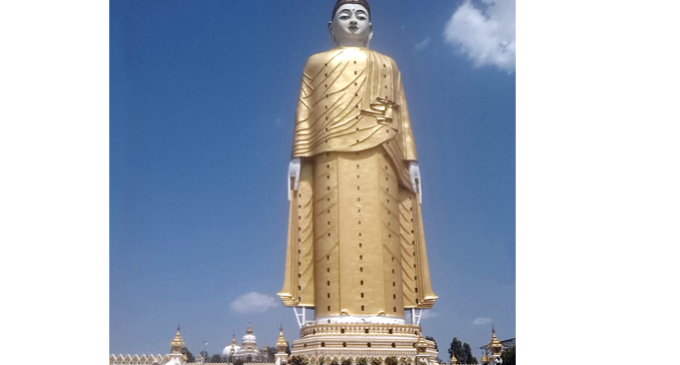 The world’s  largest and tallest  standing Buddha Image