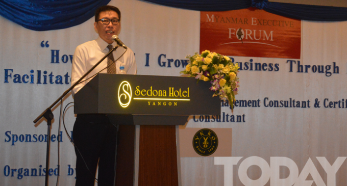 Myanmar Executive Forum  ”Should I grow my business through Franchising?” held at Sedona Hotel