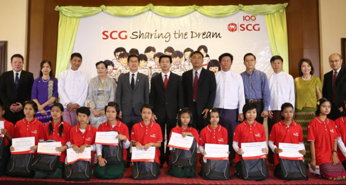 SCG Grants Scholarships to 200 Students in Myanmar as Part of its Commitment to Drive Social Development