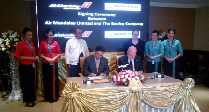 Boeing and Air Mandalay Sign Memorandum of Collaboration