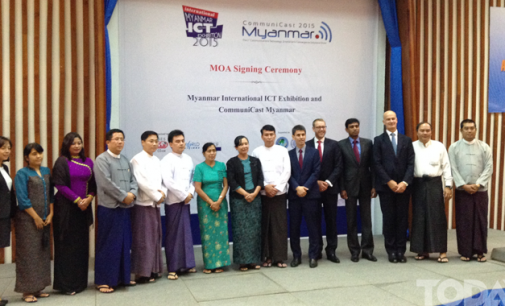 MoU Signing Ceremony between Myanmar International ICT Exhibition and CommuniCast Myanmar