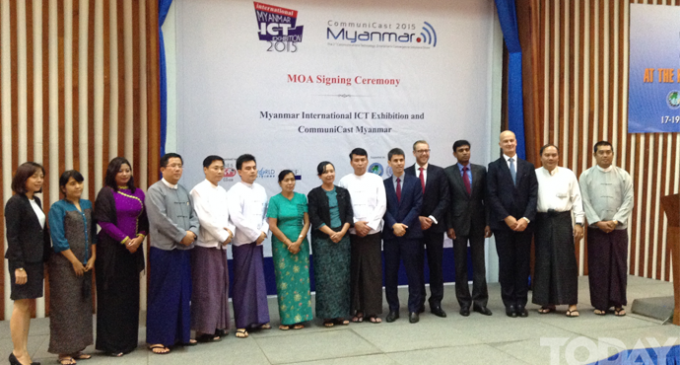 MoU Signing Ceremony between Myanmar International ICT Exhibition and CommuniCast Myanmar