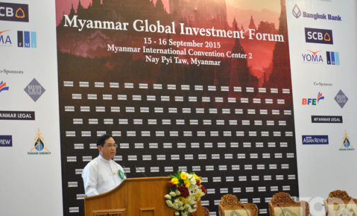 Myanmar Global Investment Forum and Myanmar Connect 2015 open