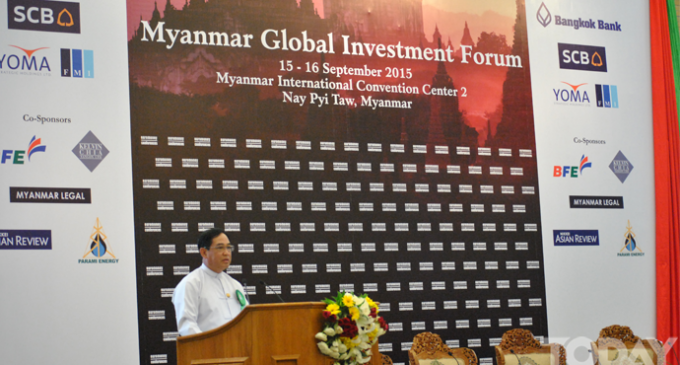 Myanmar Global Investment Forum and Myanmar Connect 2015 open