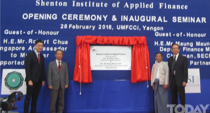 Opening Ceremony of Shenton Institute of Applied Finance