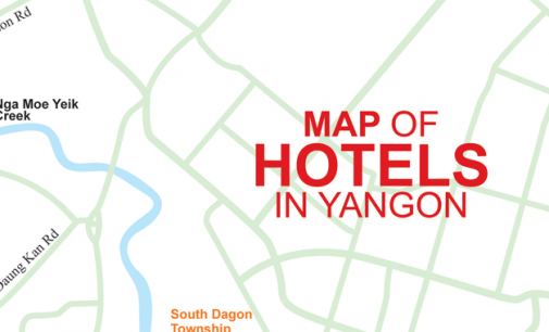 MAP OF HOTELS IN YANGON