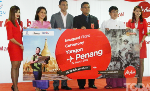 Air Asia’s new Yangon-Penang flight