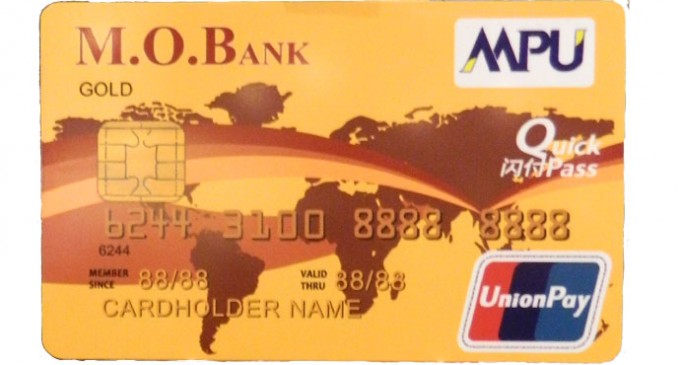 Credit Card issued by M.O. Bank and Union pay International