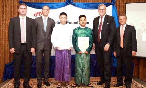 Jardine Foundation confers scholarships on Myanmar students