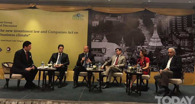 Oxford Business Group organized Myanmar Panel Discussion under the topic “Impact of the new investment law and Companies Act on Myanmar’s business climate”